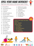 Aktiviti Fizikal - Spell your  Name Workout